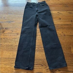 Abercrombie great condition black jeans. Size 25/0